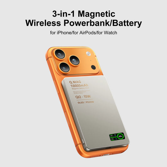 Batterie Externe Magnetique 3-en -1 10000 mAh