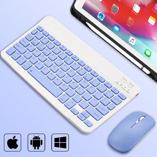 Clavier Bluetooth Sans Fil Ultra Fin/Compatible Ipad/Android/Windows & Ios